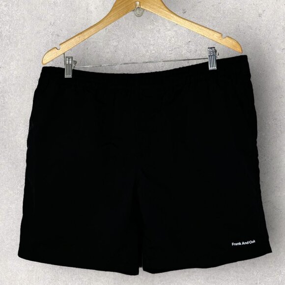 Frank and Oak Black Athletic Shorts Size Large Running Athletic Performance L - Picture 2 of 14